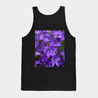 Blue Campanula Flowers (Bellflowers) Tank Top